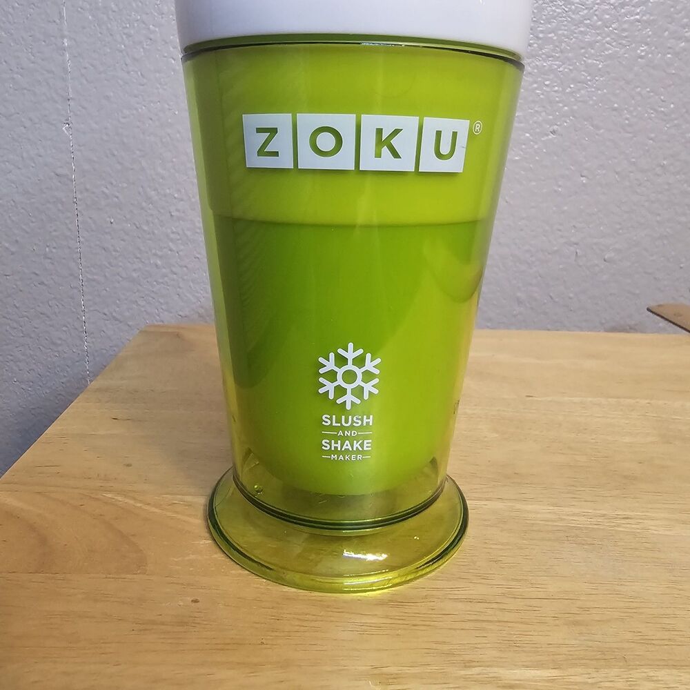 Zoku Slush & Shake Maker Green Frozen Drink Cup Only Ice Cream Smoothie Maker